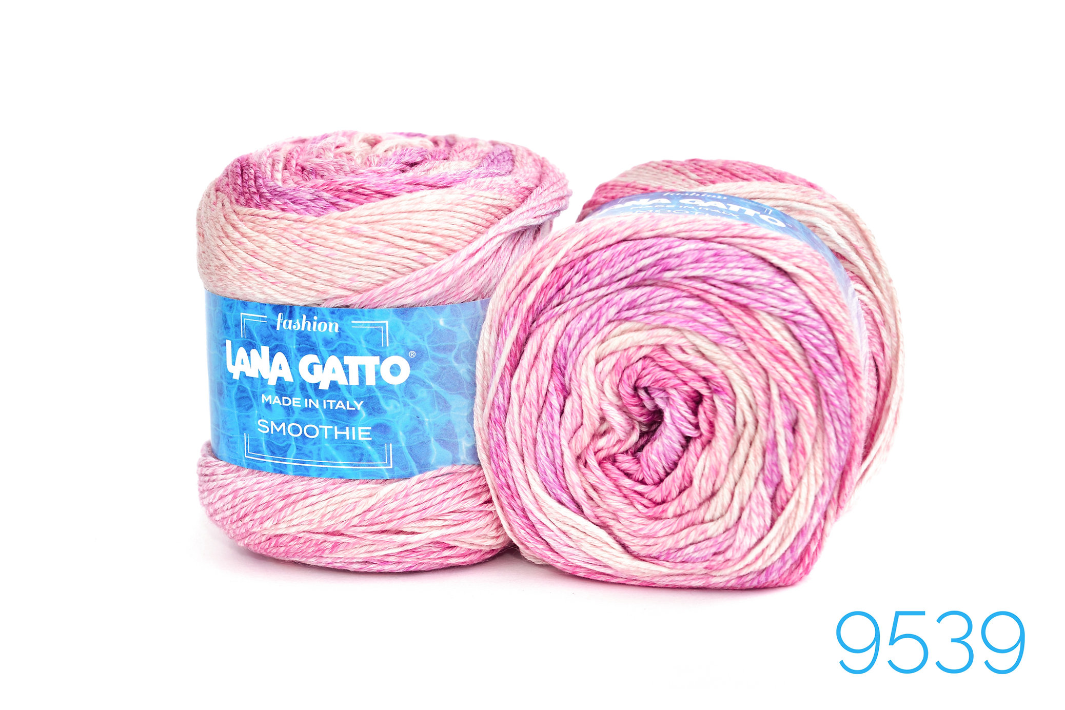 Пряжа Lana Gatto Smoothie 9539 Рожевий мікс - Зображення 2