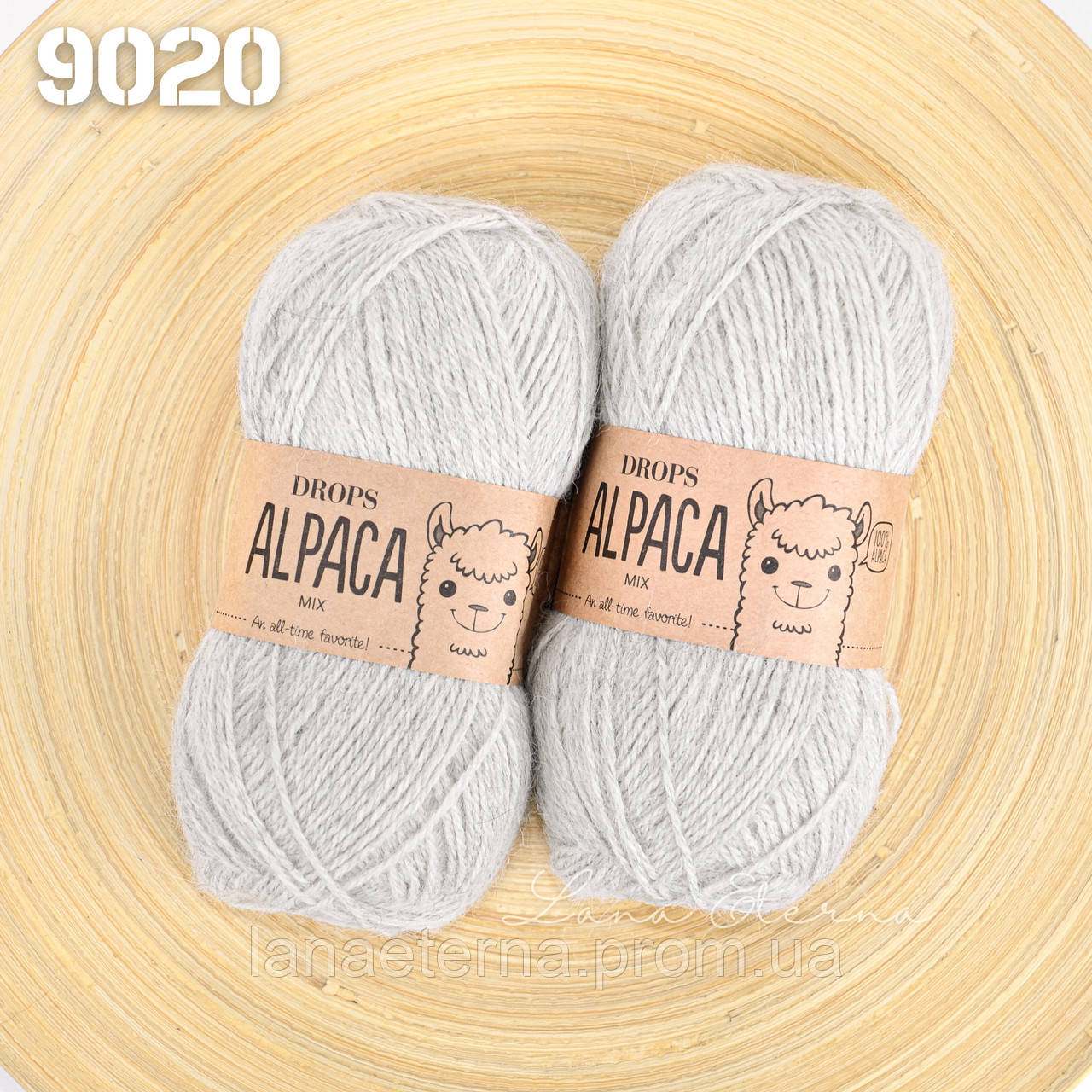Пряжа Drops Alpaca 9020 Перлинно-сірий