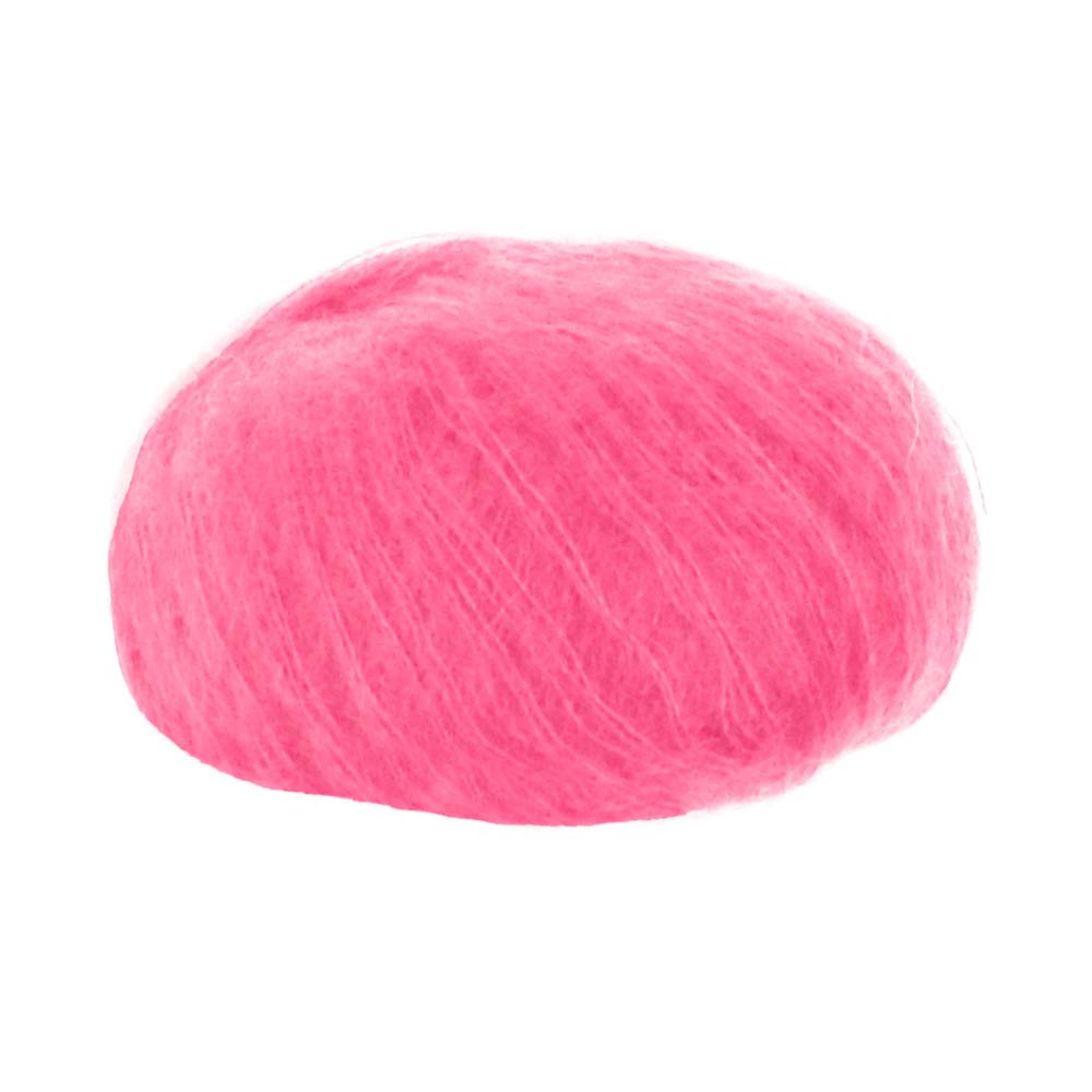 Пряжа Lana Gatto Silk Mohair A0900 Рожевий неон