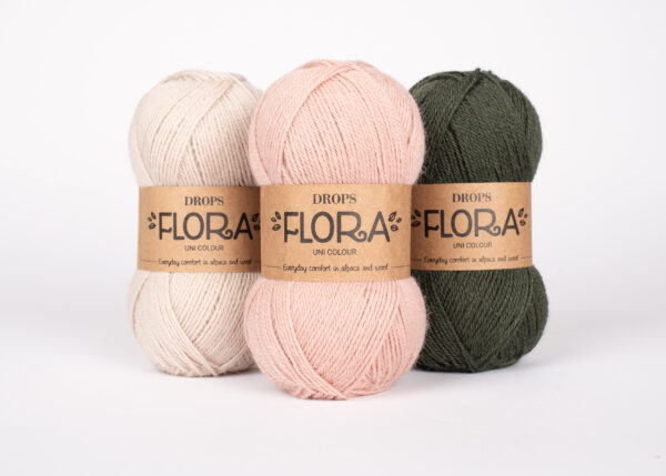 Пряжа DROPS Flora 32 Темно-зелений - Зображення 2