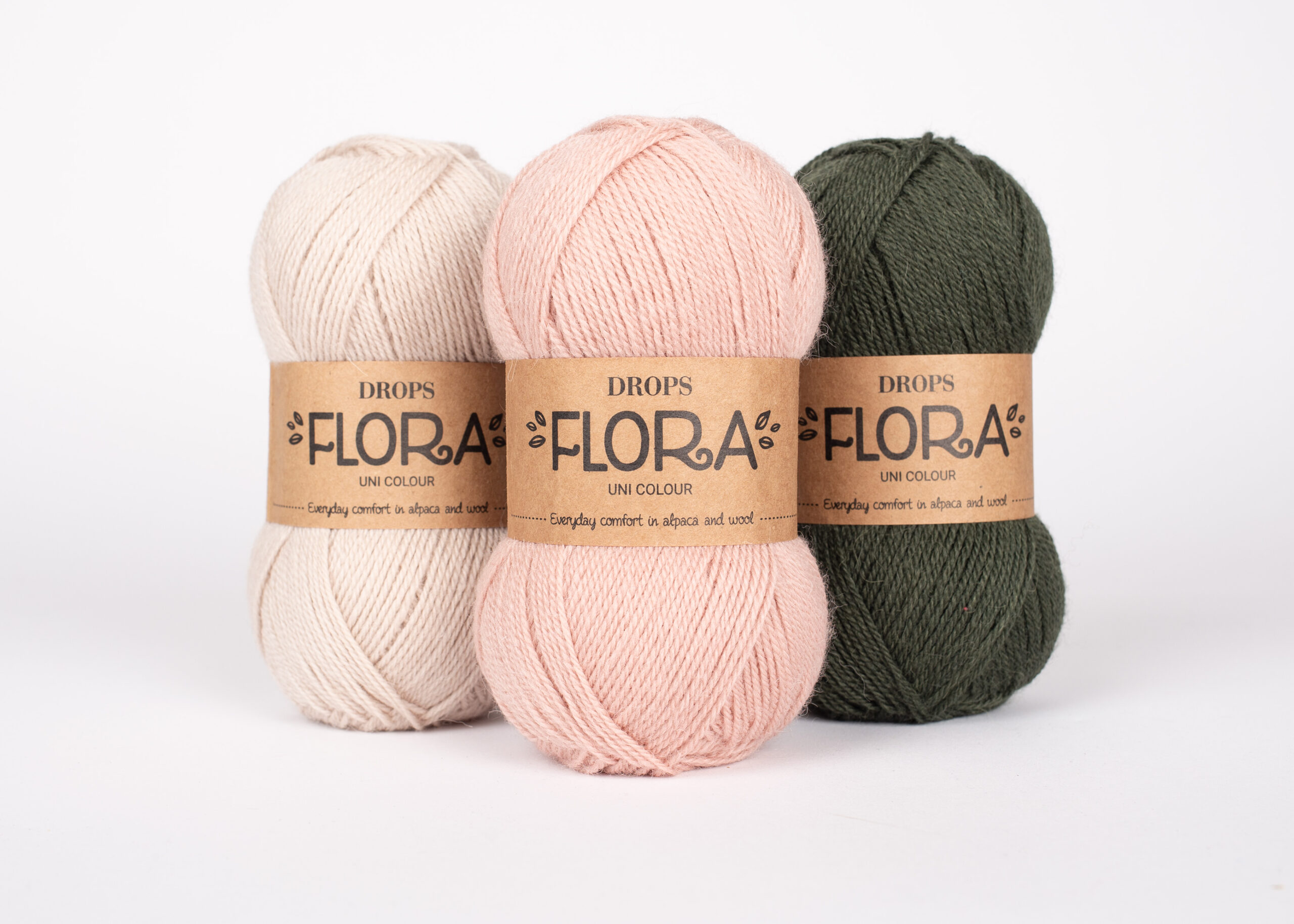 Пряжа DROPS Flora 32 Темно-зелений - Зображення 2